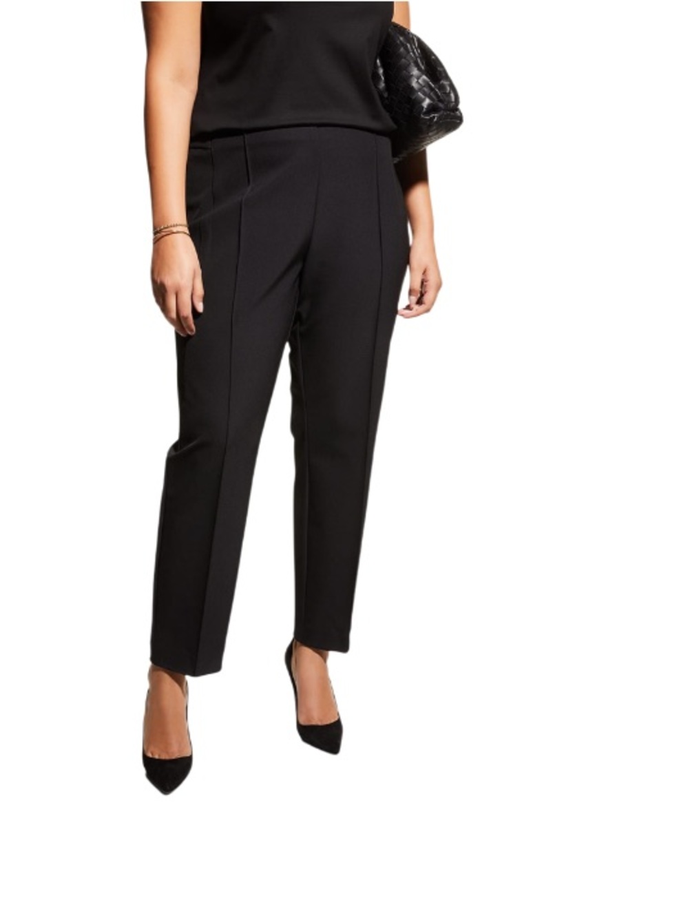 Minimalist Contemporary Lafayette 148 Gramercy Pant Ink